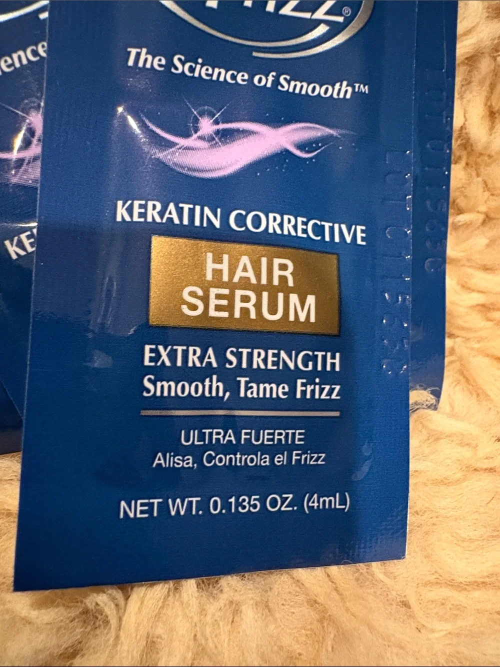 Zero frizz Keratin Corrective Hair Serum - Extra Strength 20 sample packs